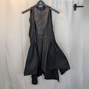 Paco Rabanne Black Asymmetrical Dress Size 6(38) In VGUC